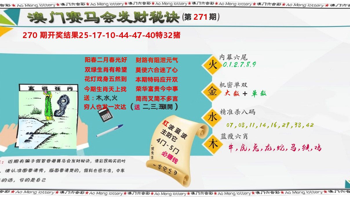 发财秘诀 第271期