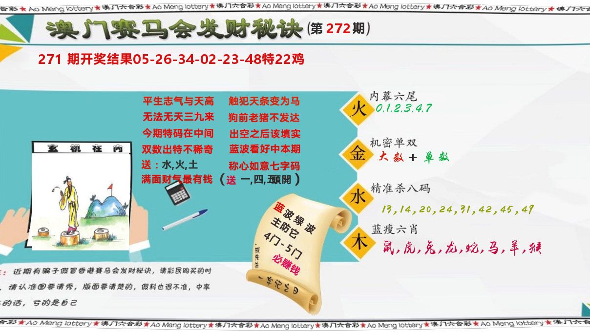 发财秘诀 第272期