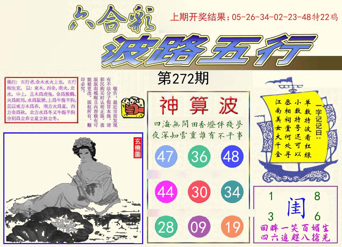 波路五行 第272期