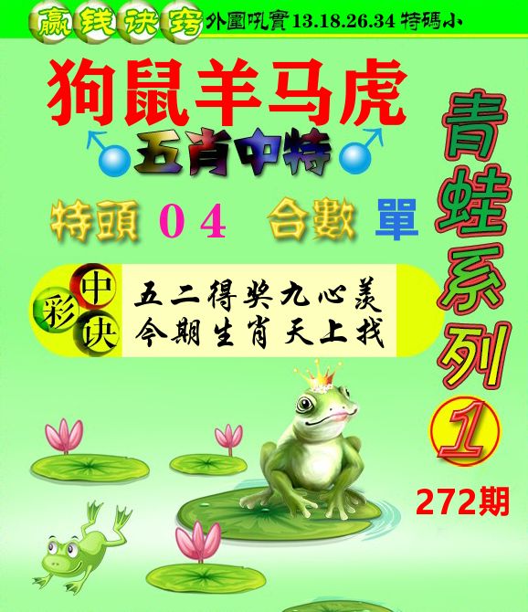青蛙彩图 第272期