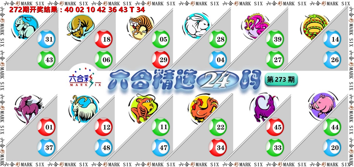 六合精选24码 第273期