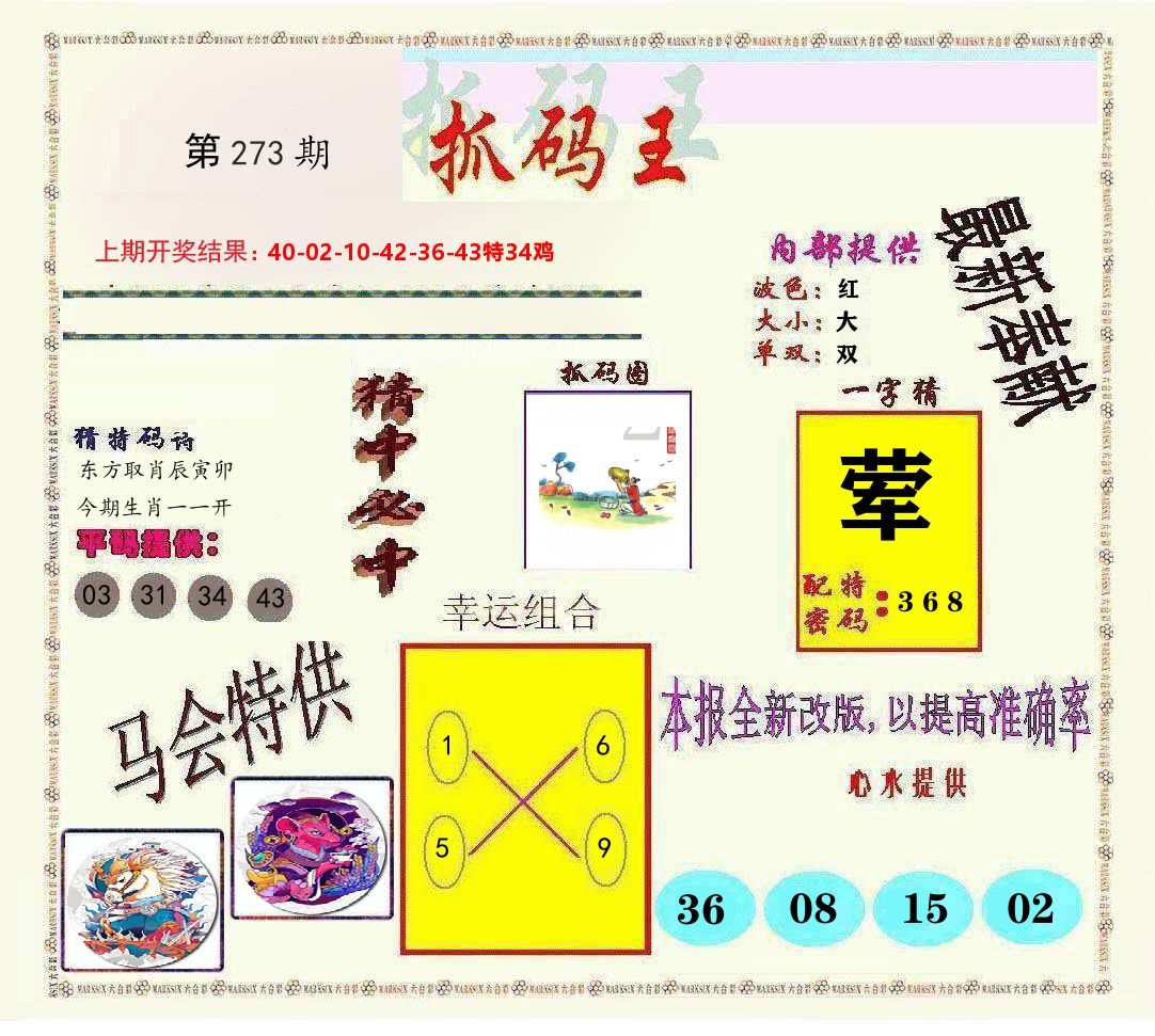 抓码王 第273期
