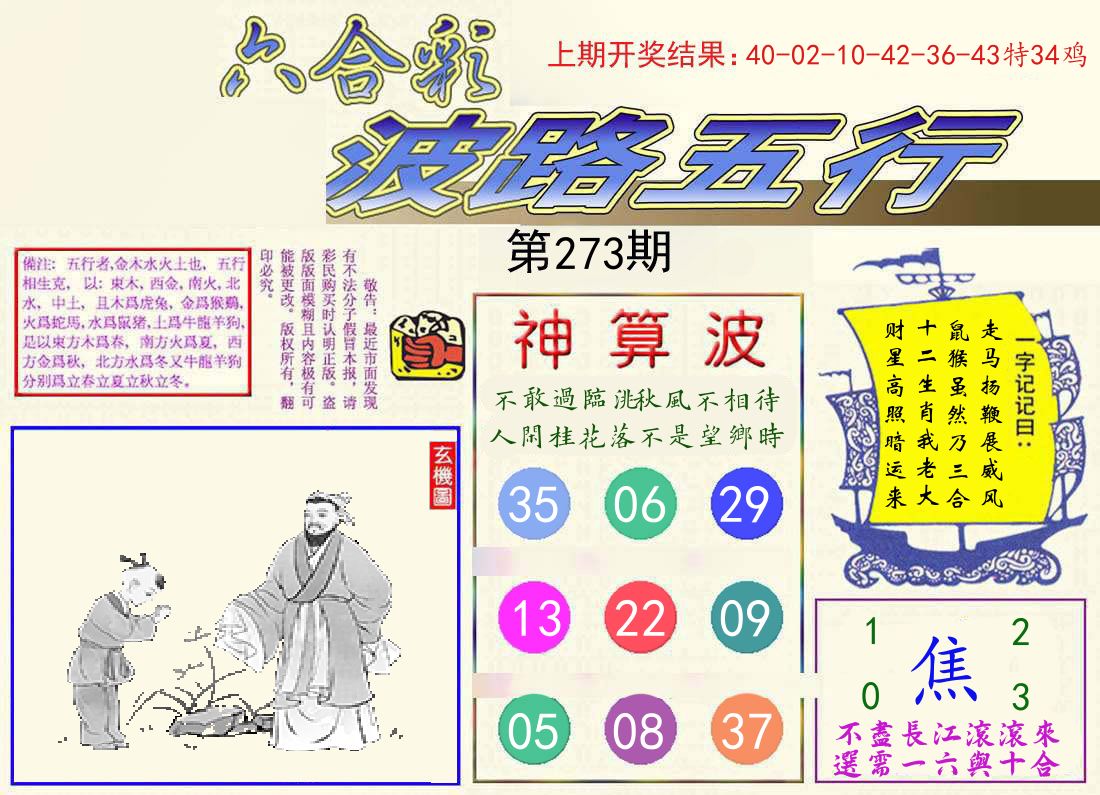 波路五行 第273期