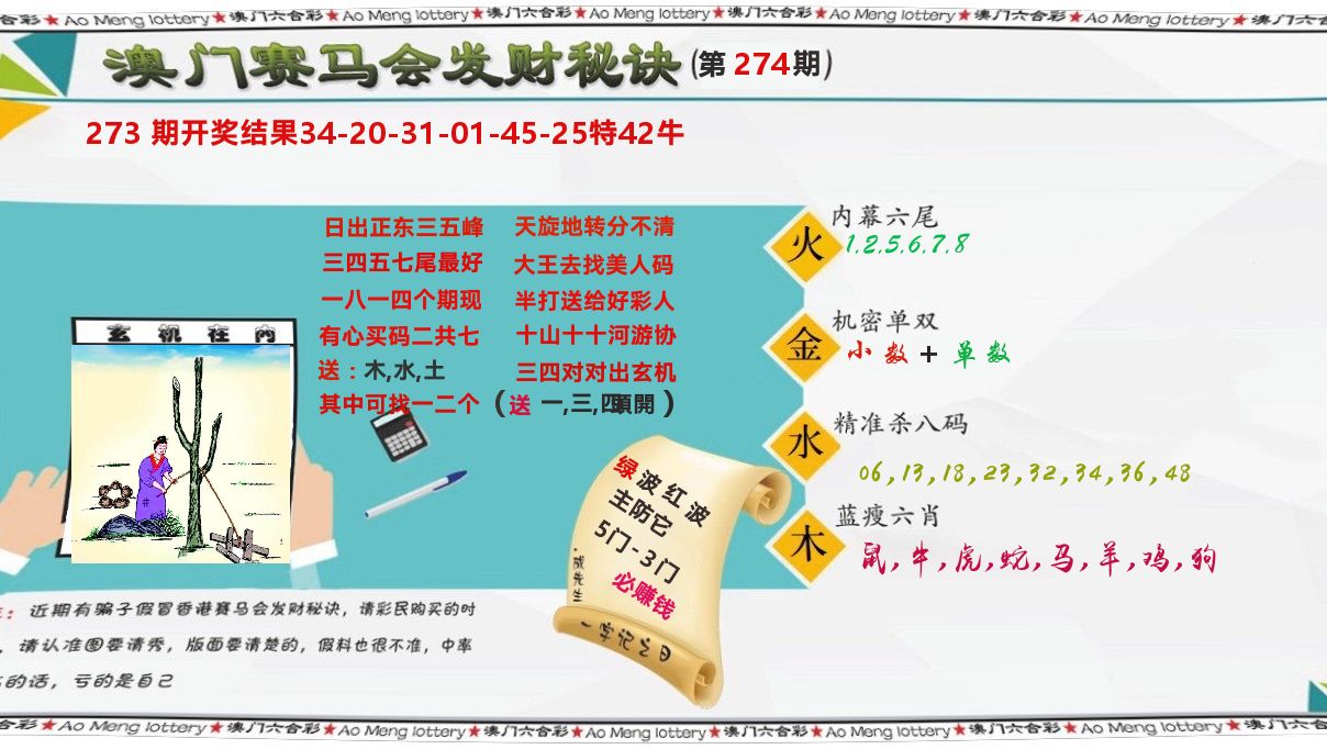 发财秘诀 第274期