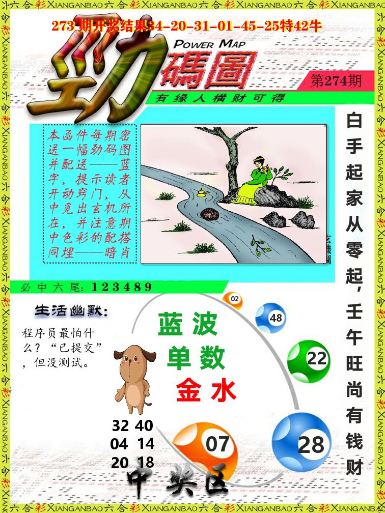 劲码图 第274期