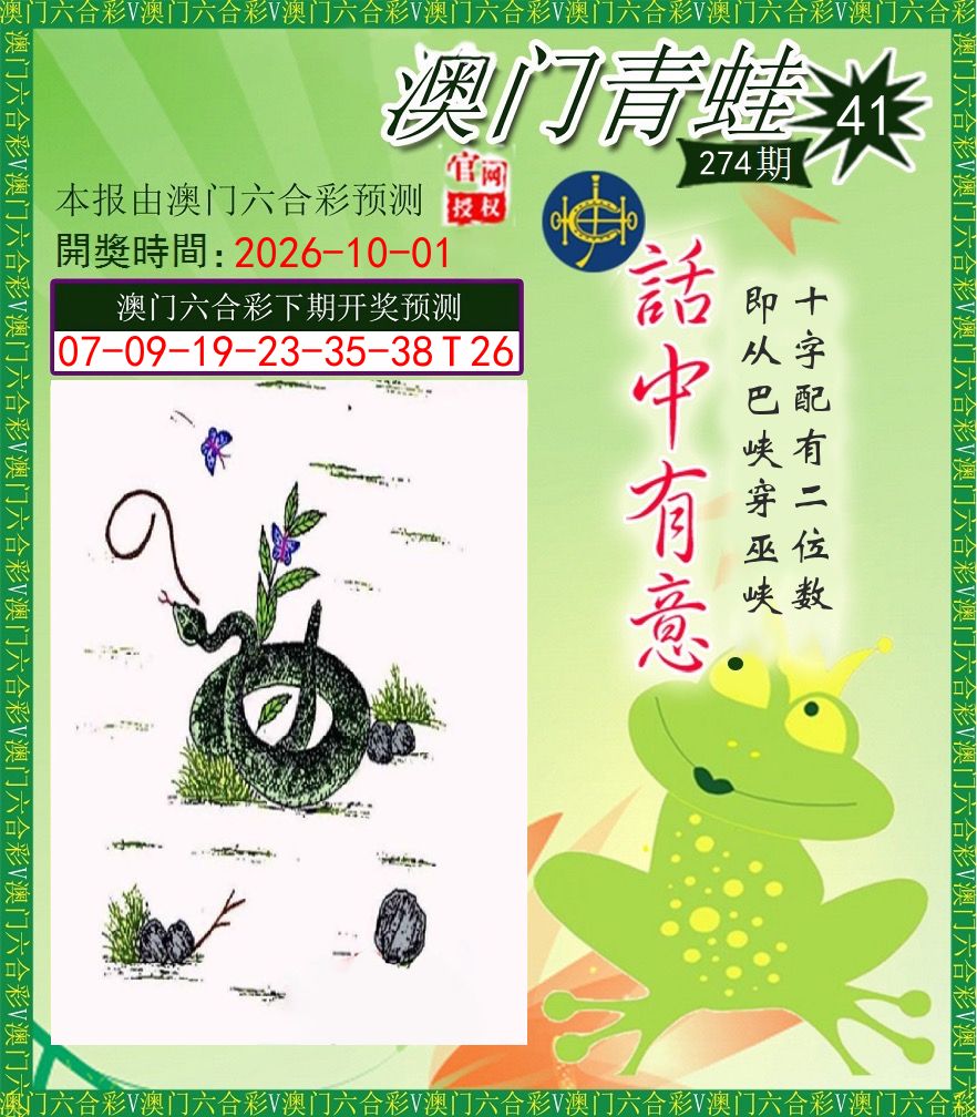 青蛙系列43 第274期