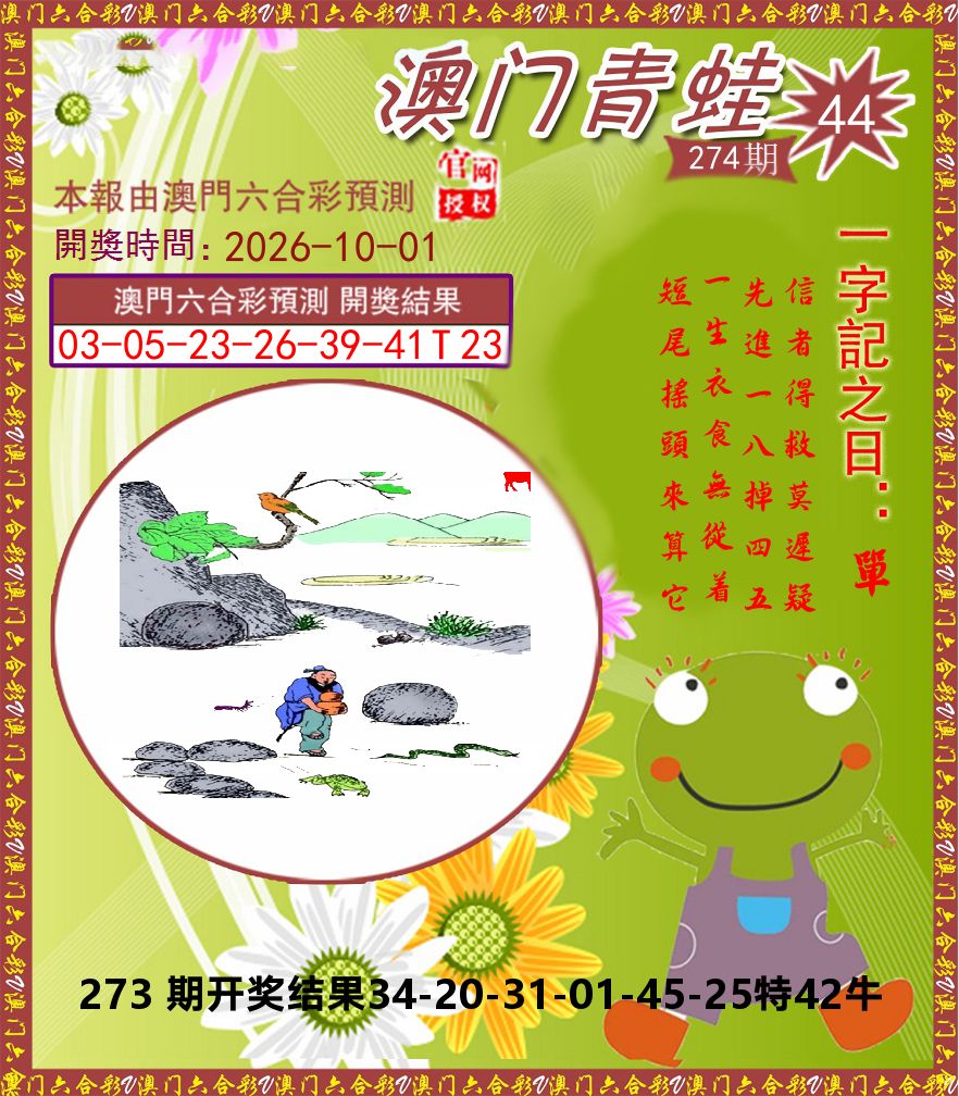 青蛙系列44 第274期