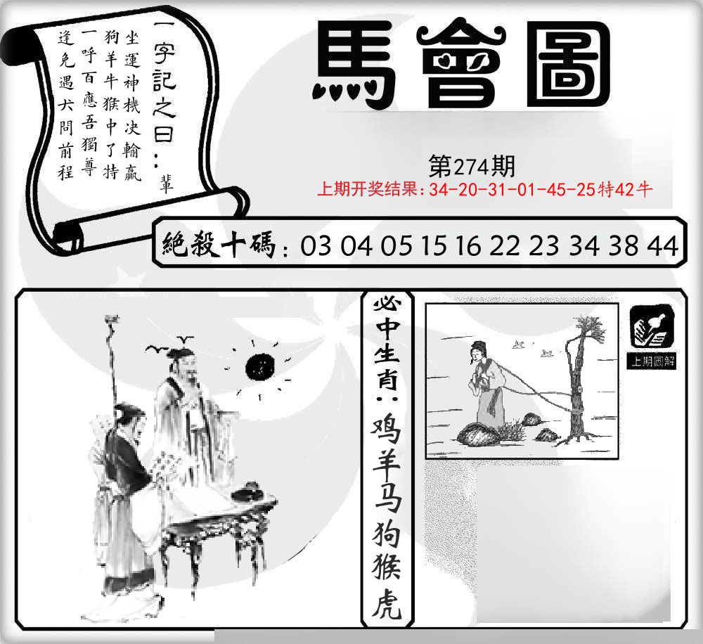 马会图 第274期