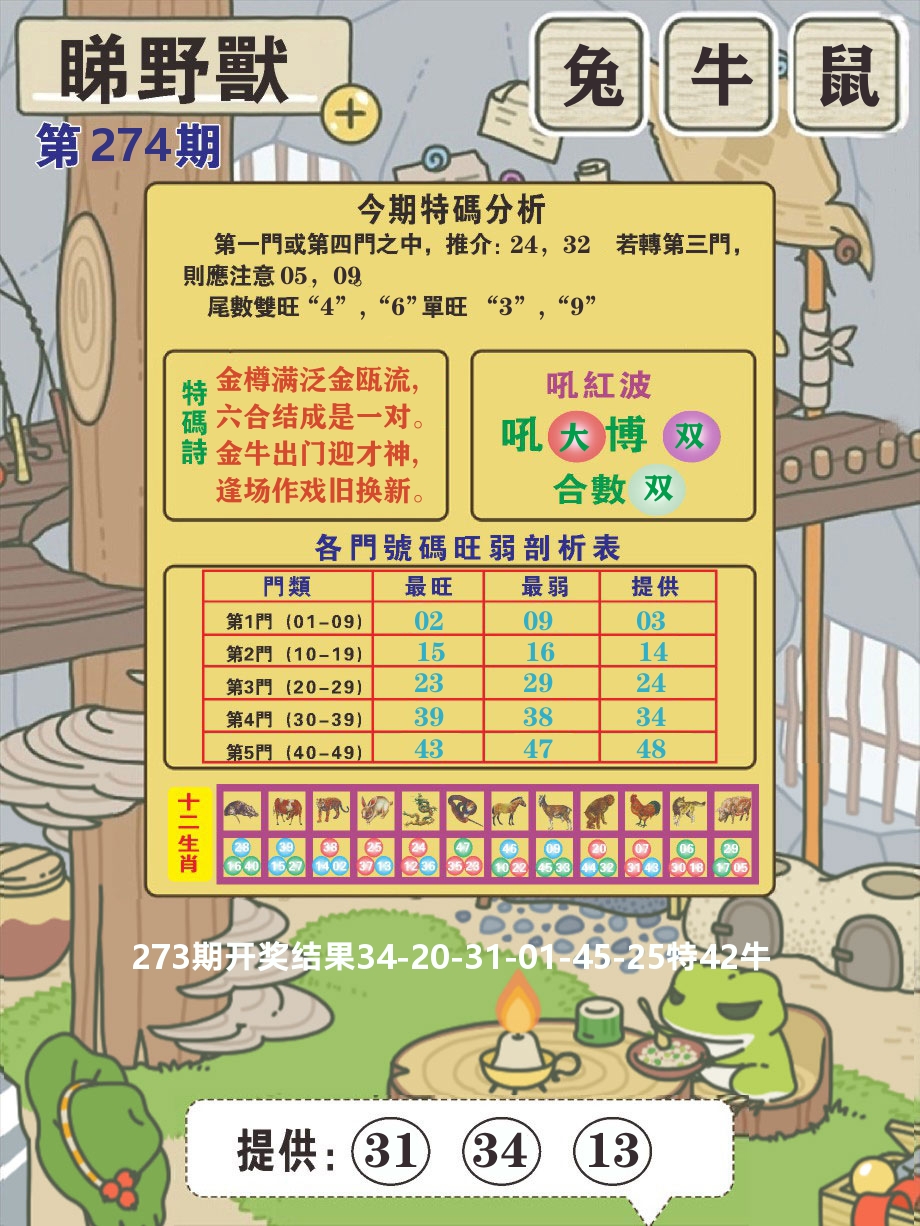澳门彩先知B 第274期