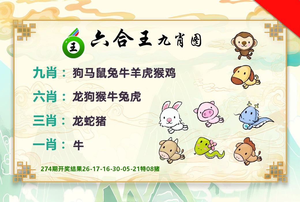 六合王九肖图 第275期