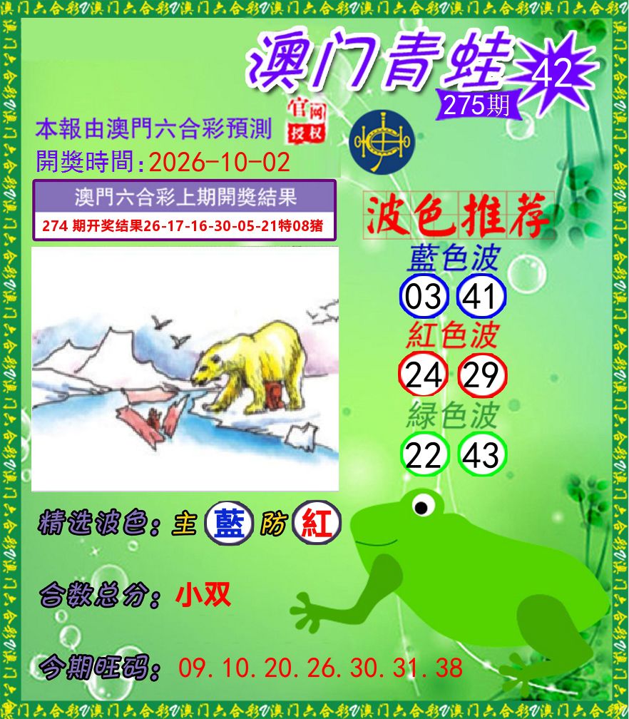 青蛙系列42 第275期