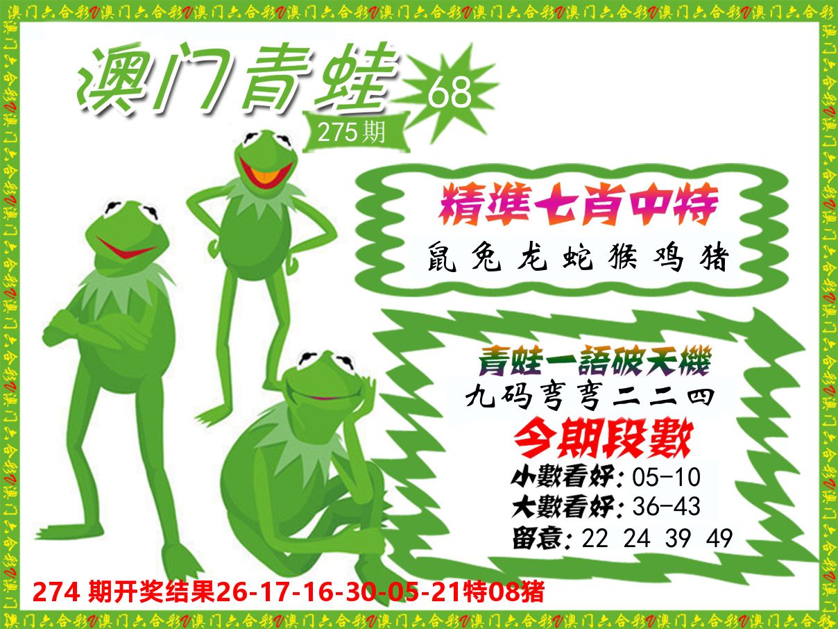 青蛙系列68 第275期