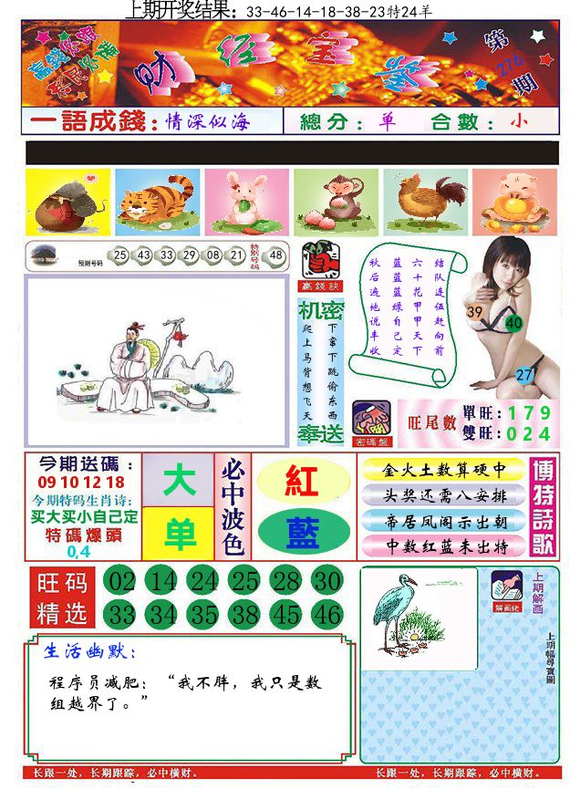 澳门财经宝鉴 第276期