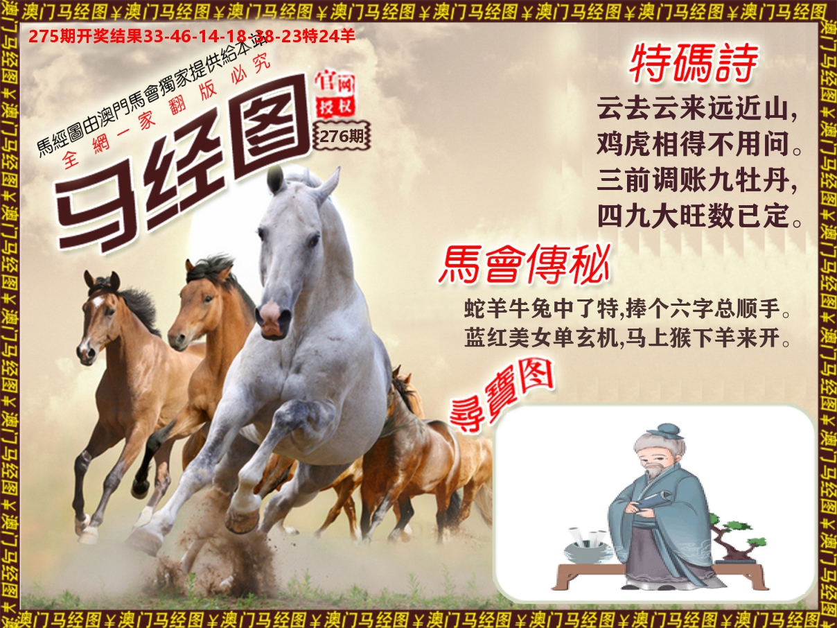 马经系列 第276期