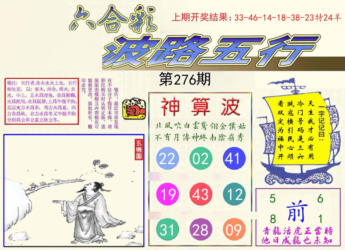 波路五行 第276期