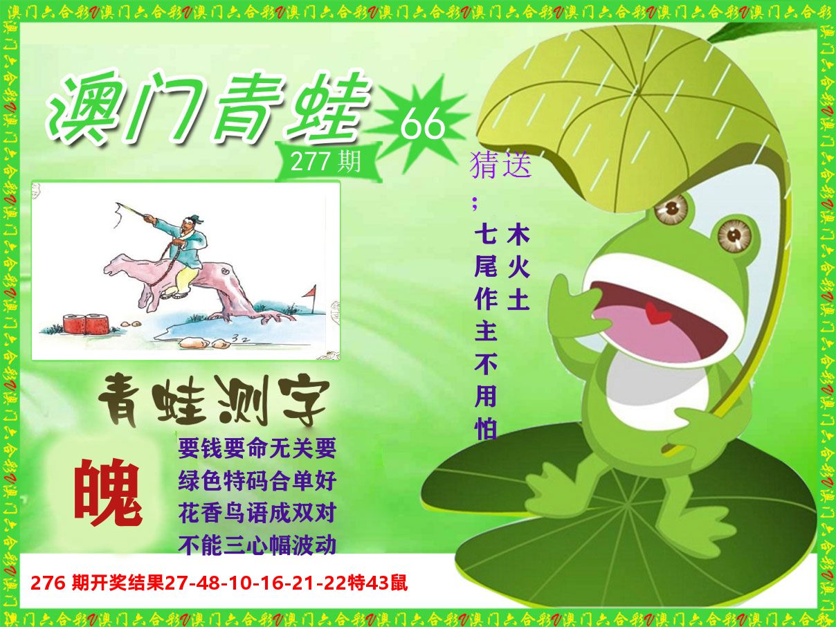 青蛙系列66 第277期