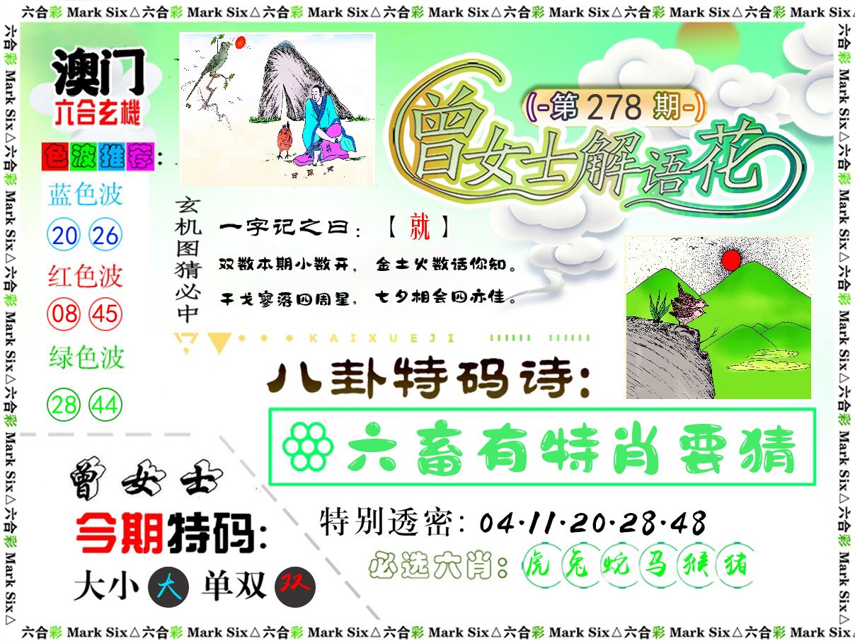 曾女士解语花 第278期