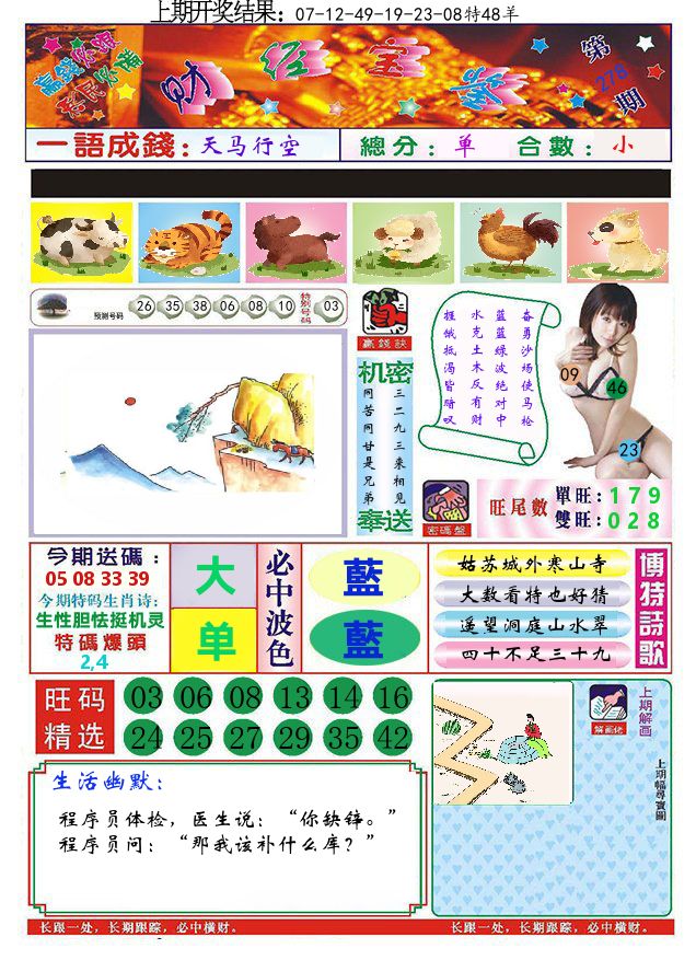 澳门财经宝鉴 第278期