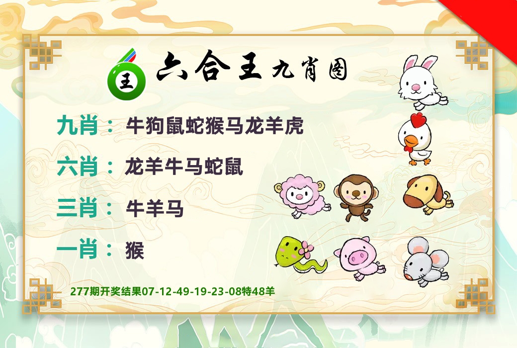六合王九肖图 第278期