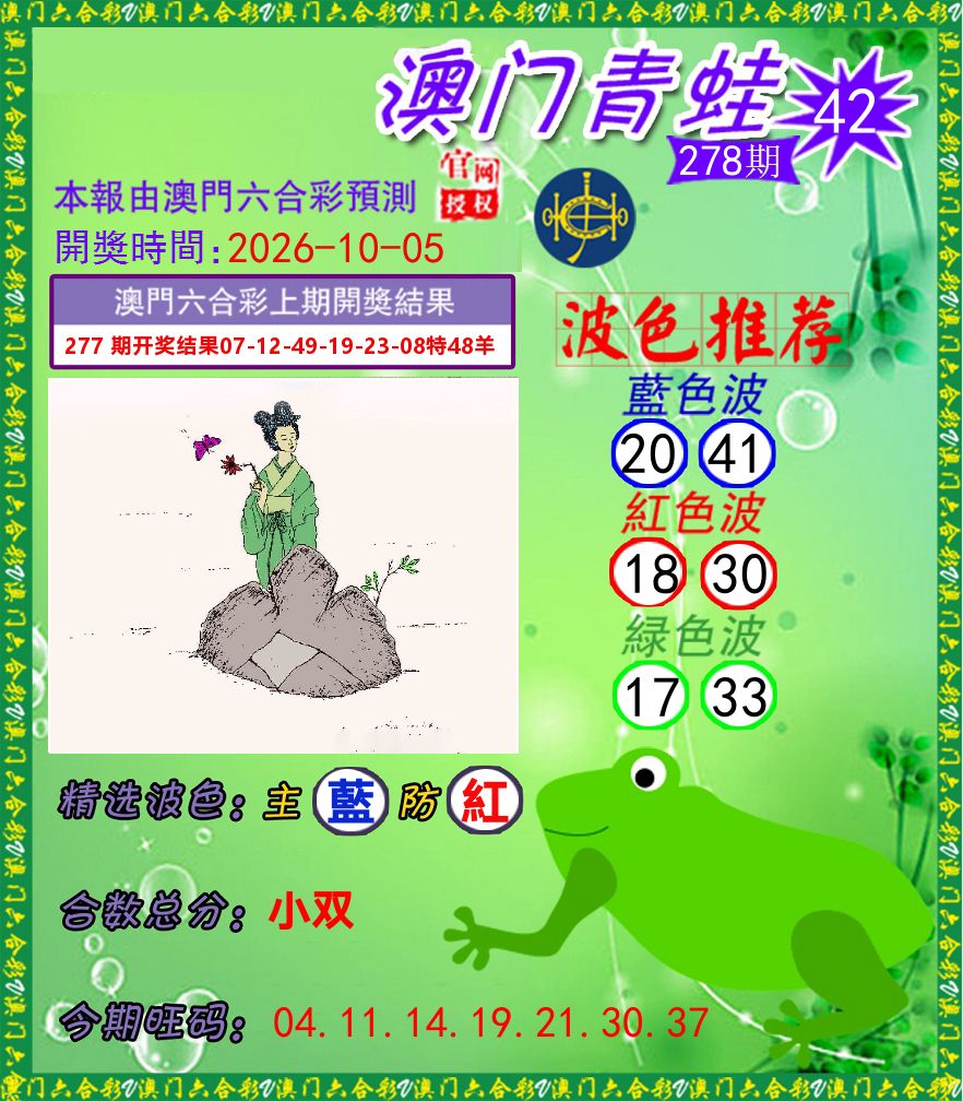 青蛙系列42 第278期