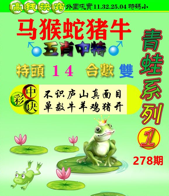 青蛙彩图 第278期