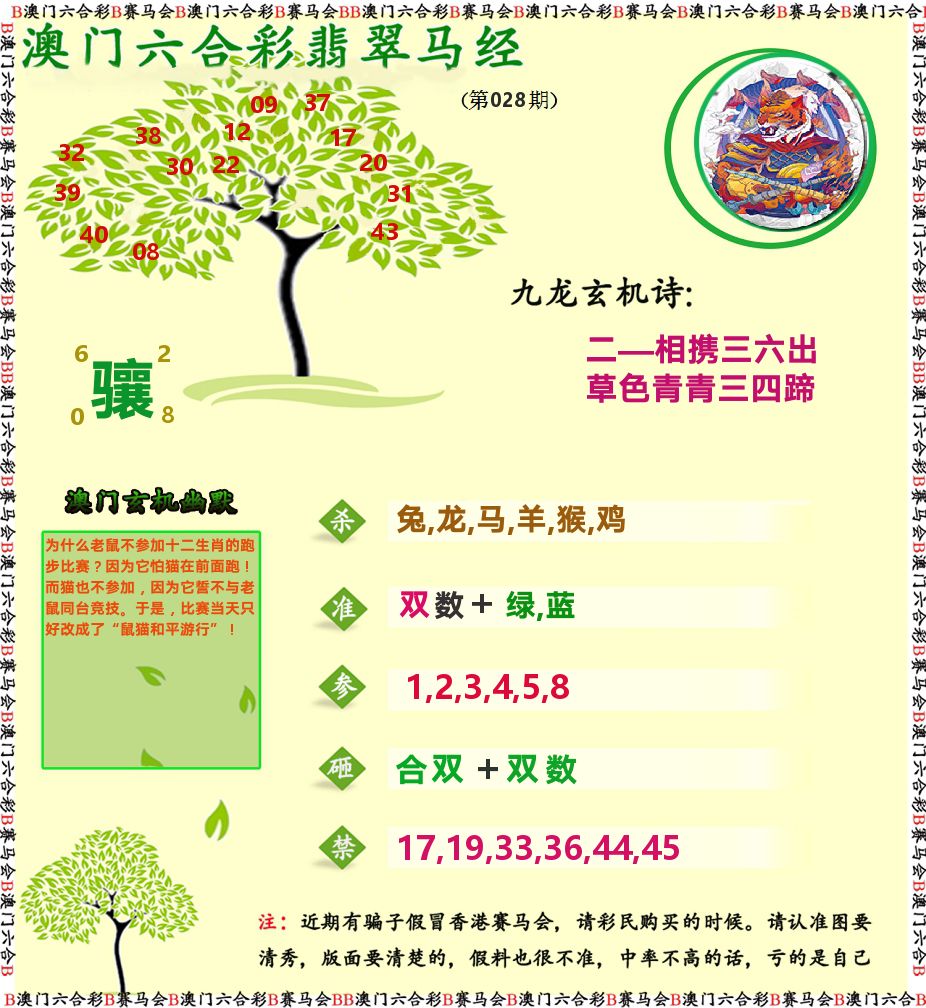 翡翠马经 第28期