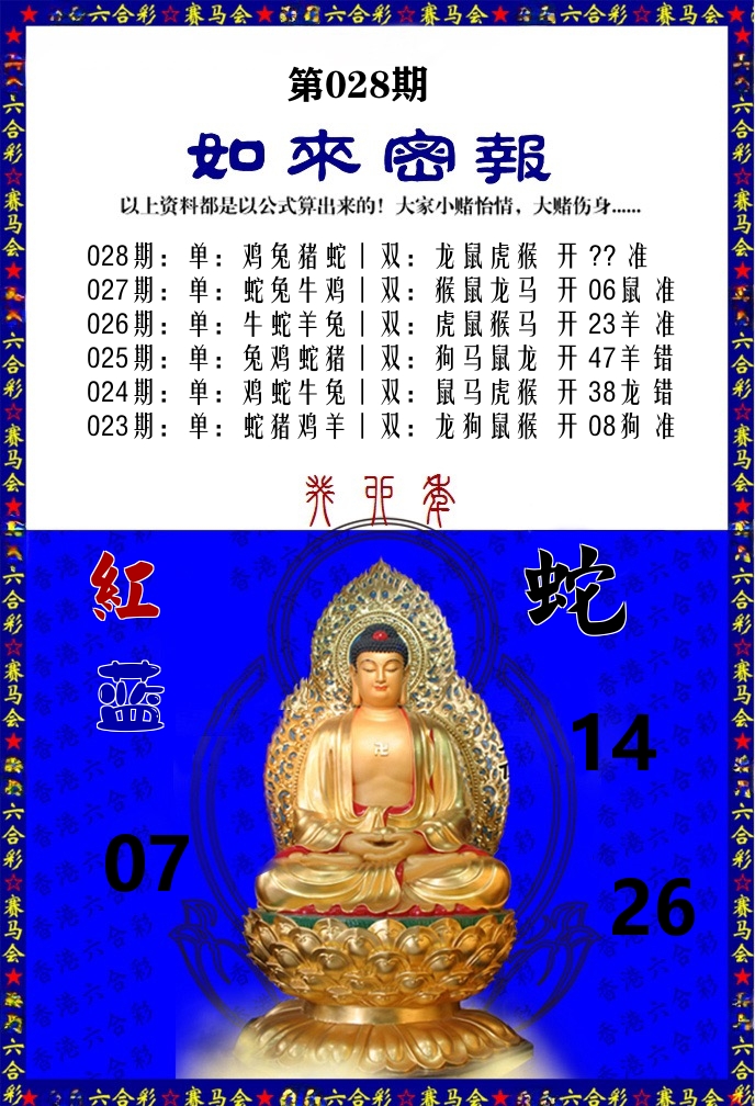 如来密报 第28期