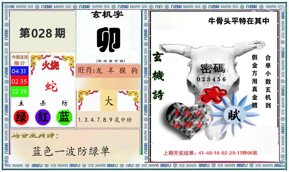 牛骨玄机 第28期