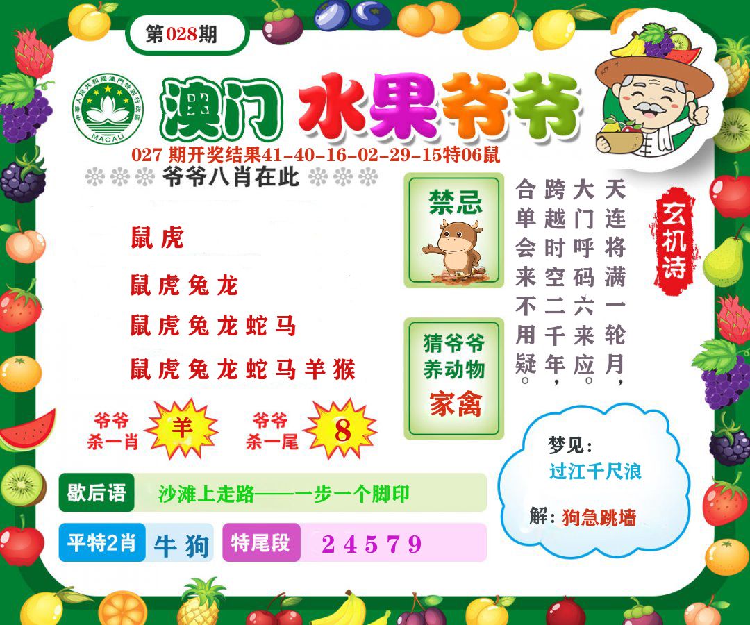 澳门水果爷爷 第28期