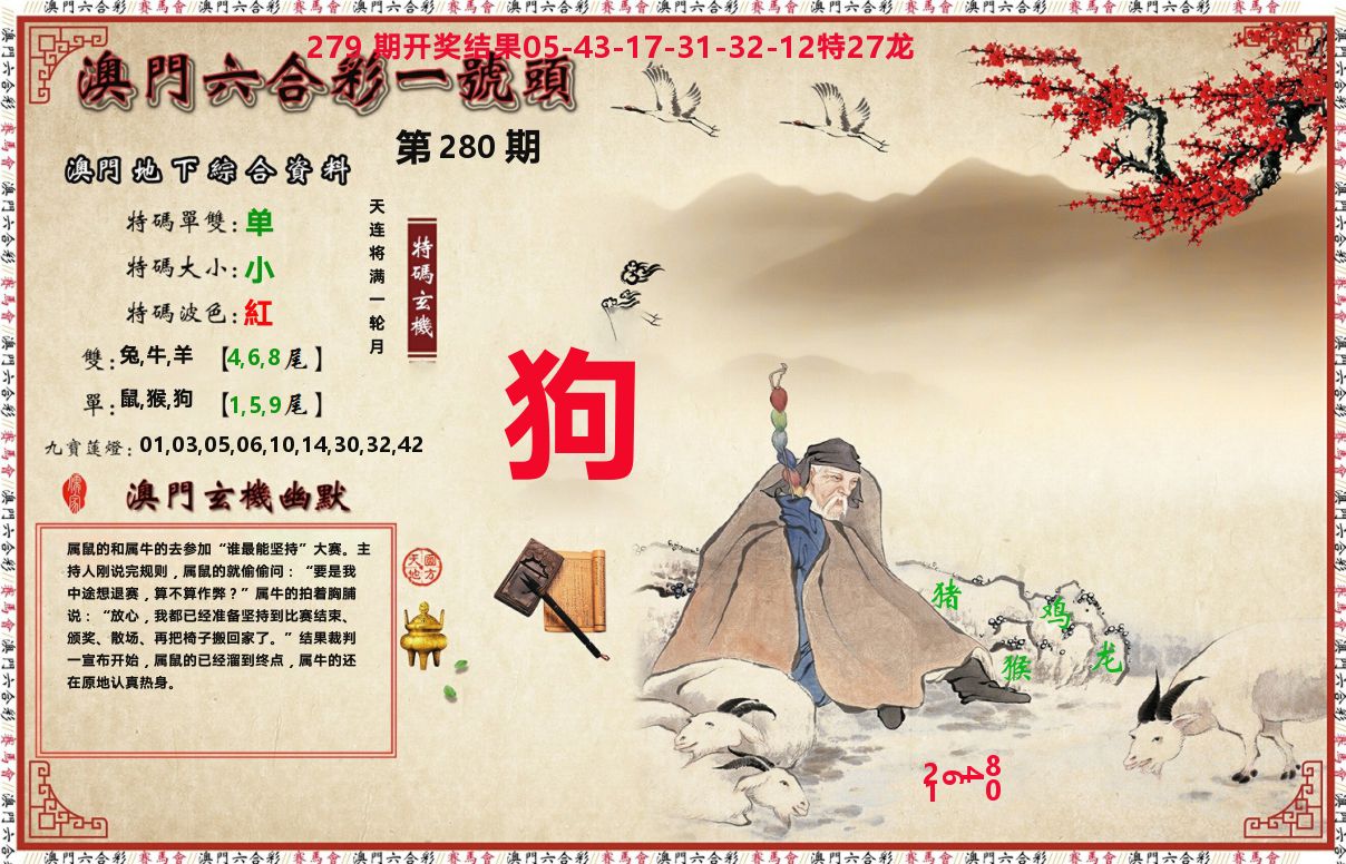 一号头 第280期