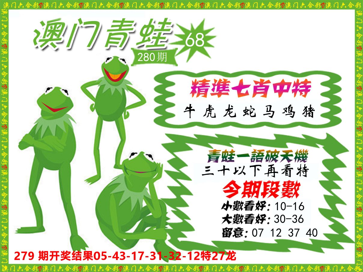 青蛙系列68 第280期