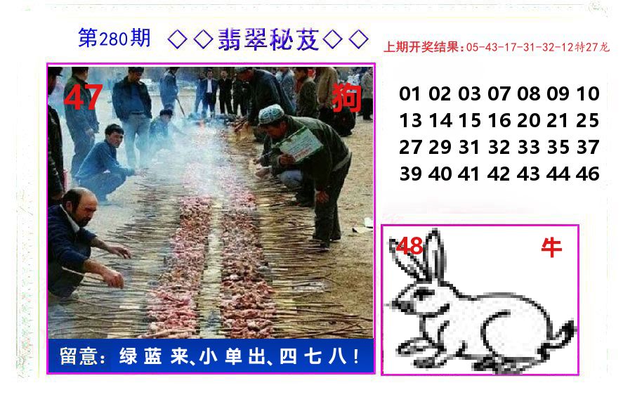 翡翠秘芨 第280期
