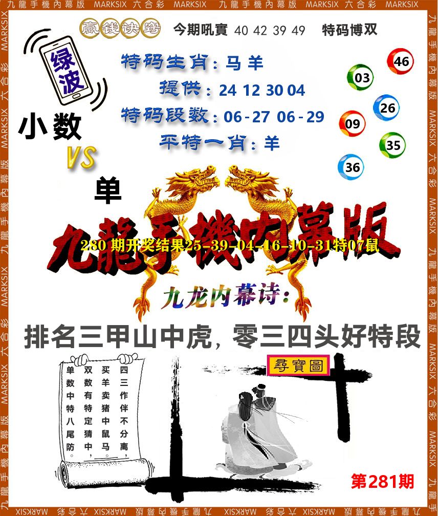 九龙手机内幕 第281期