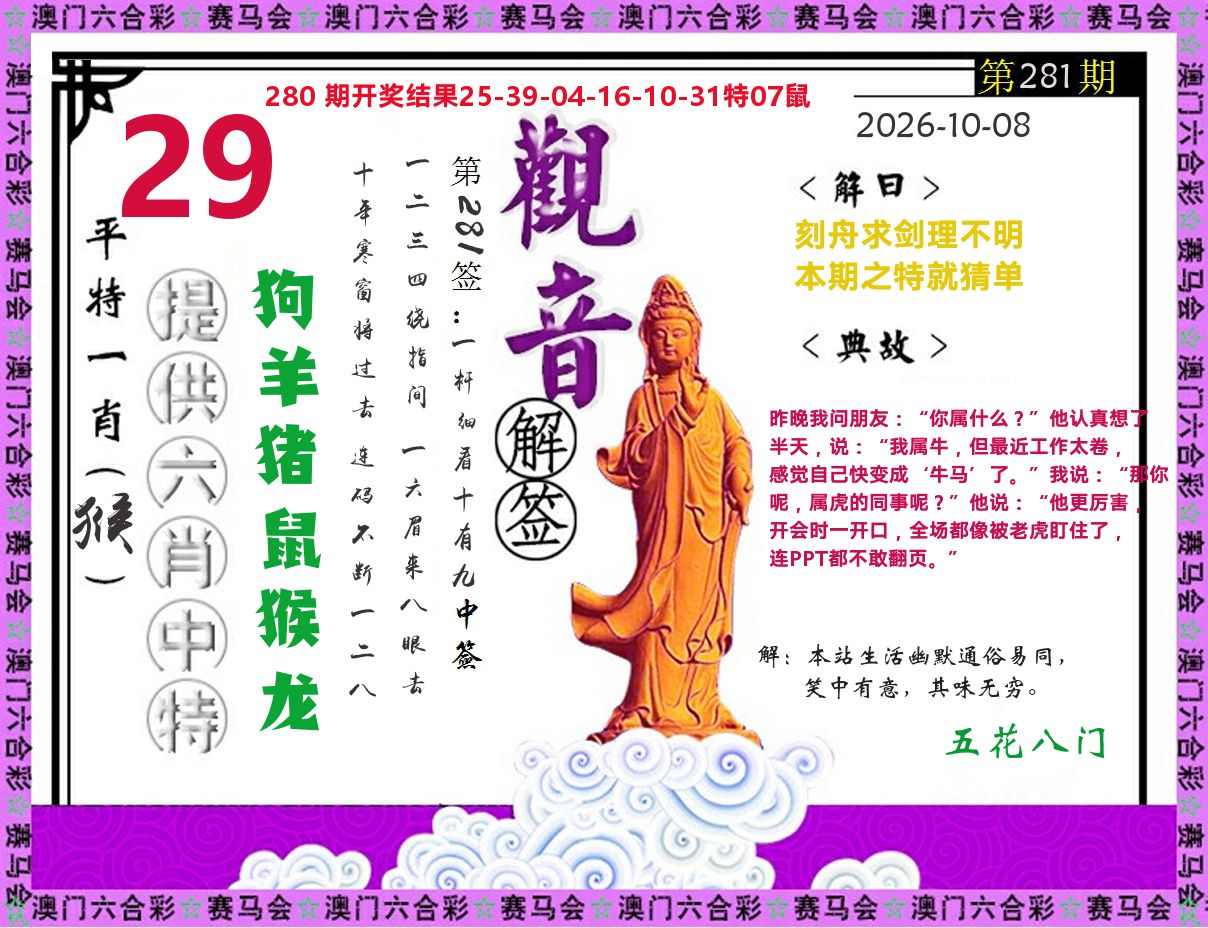 观音解签 第281期