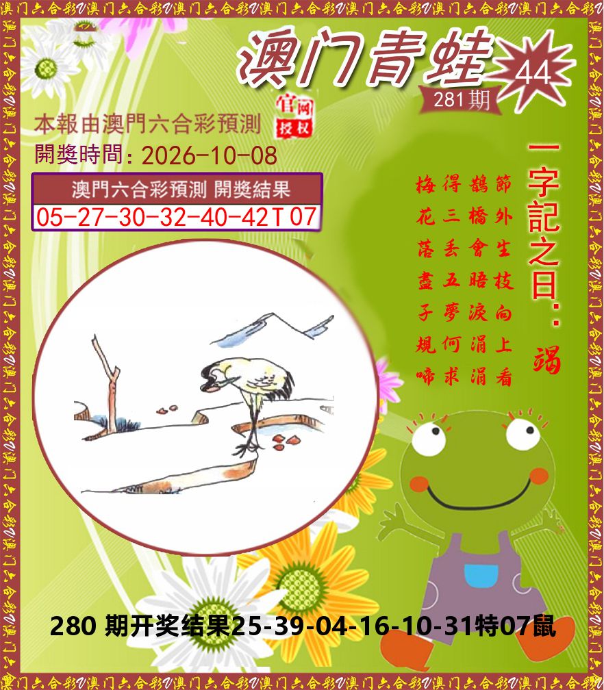 青蛙系列44 第281期