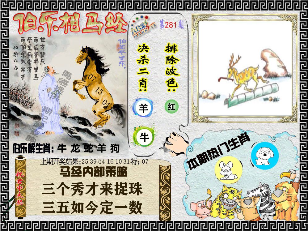 伯乐相马经 第281期