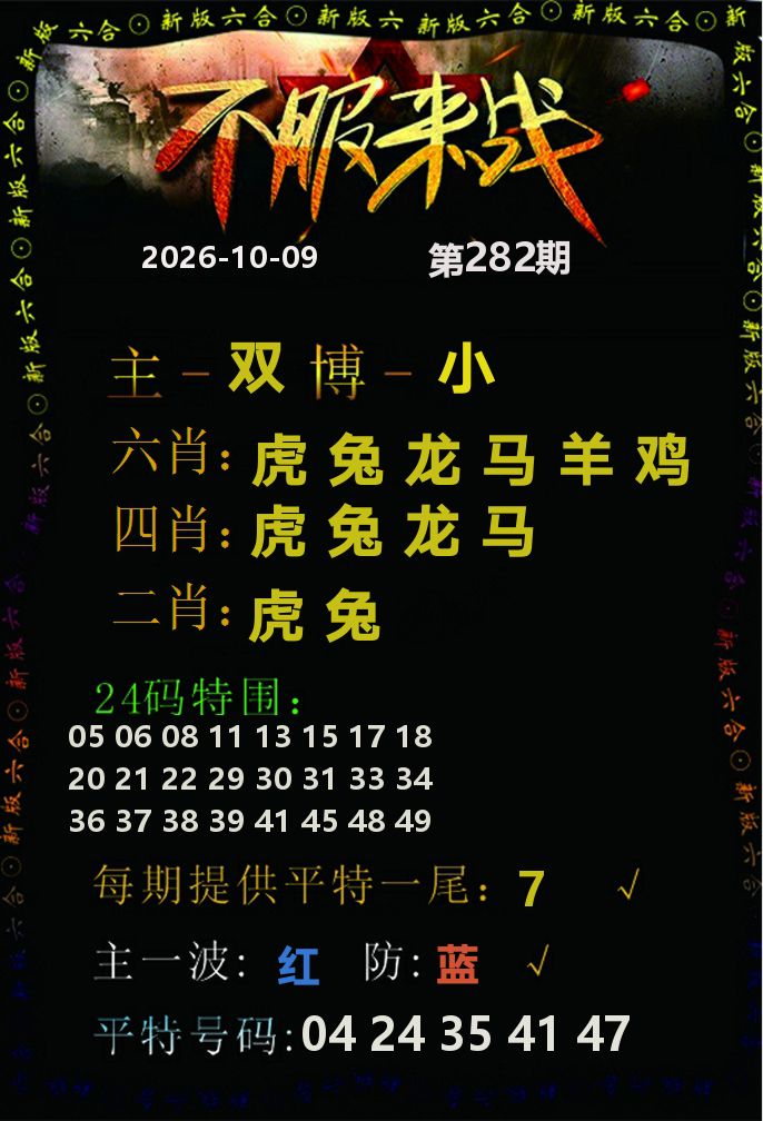 不服来战 第282期
