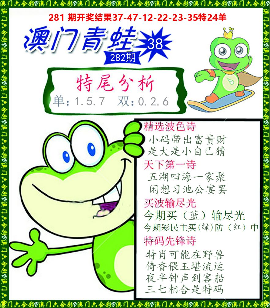 青蛙系列38 第282期