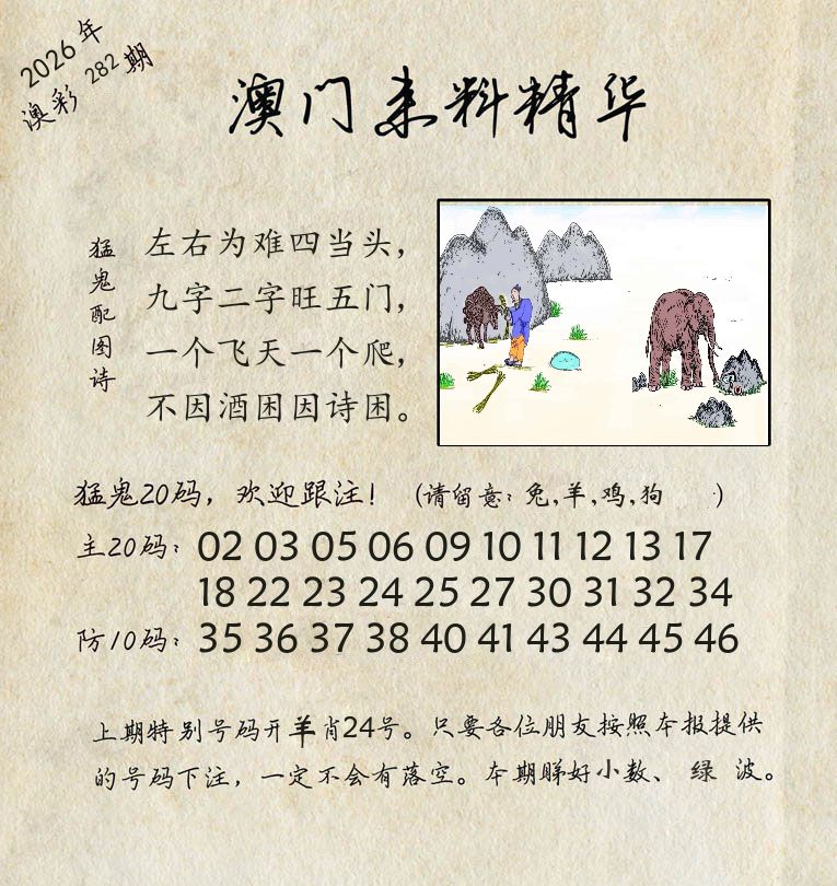精华来料 第282期