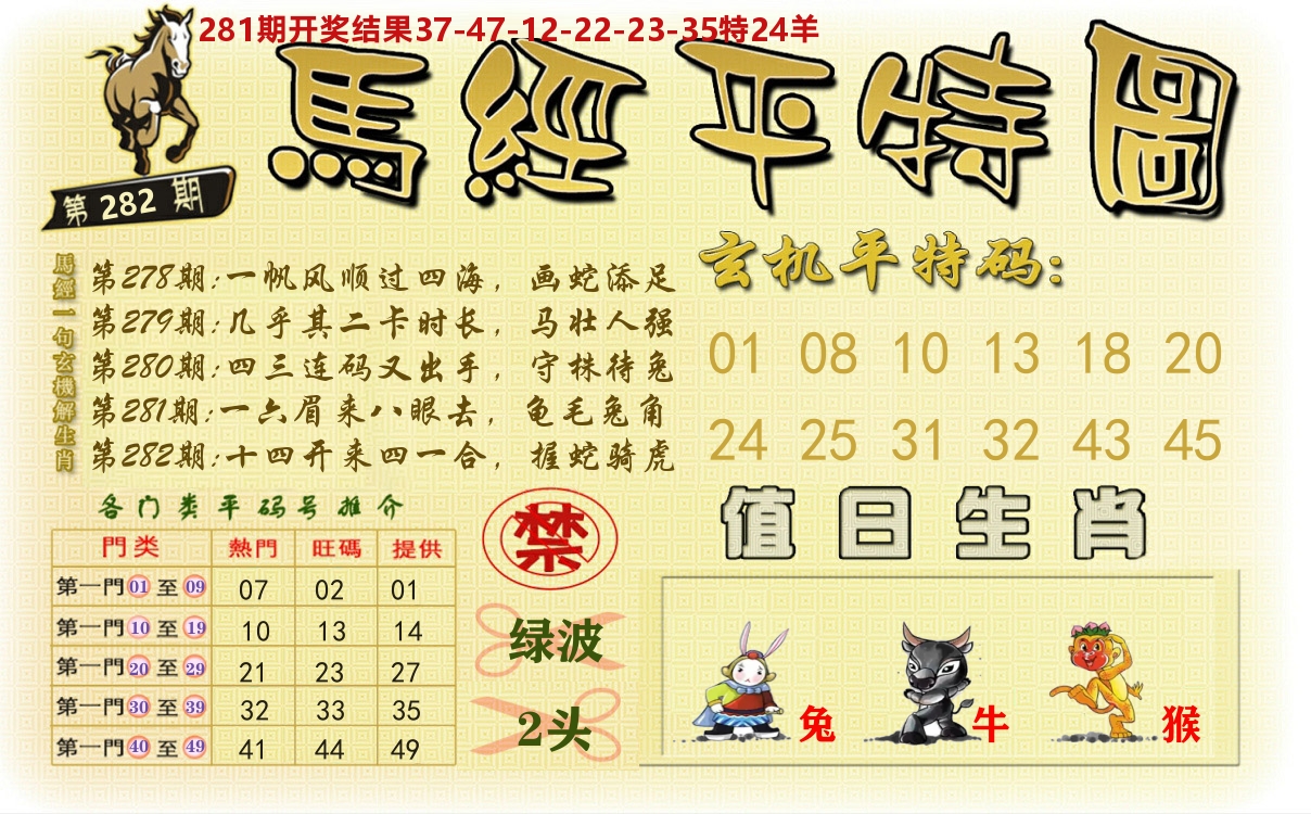 澳门平特图 第282期