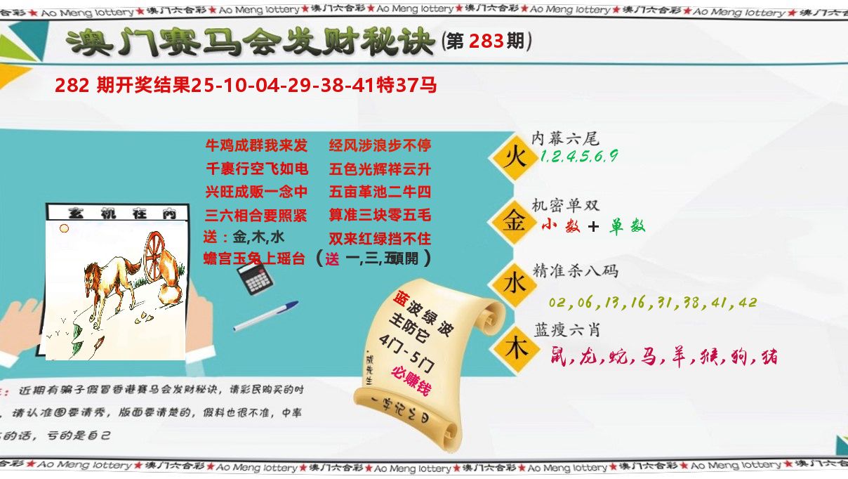 发财秘诀 第283期
