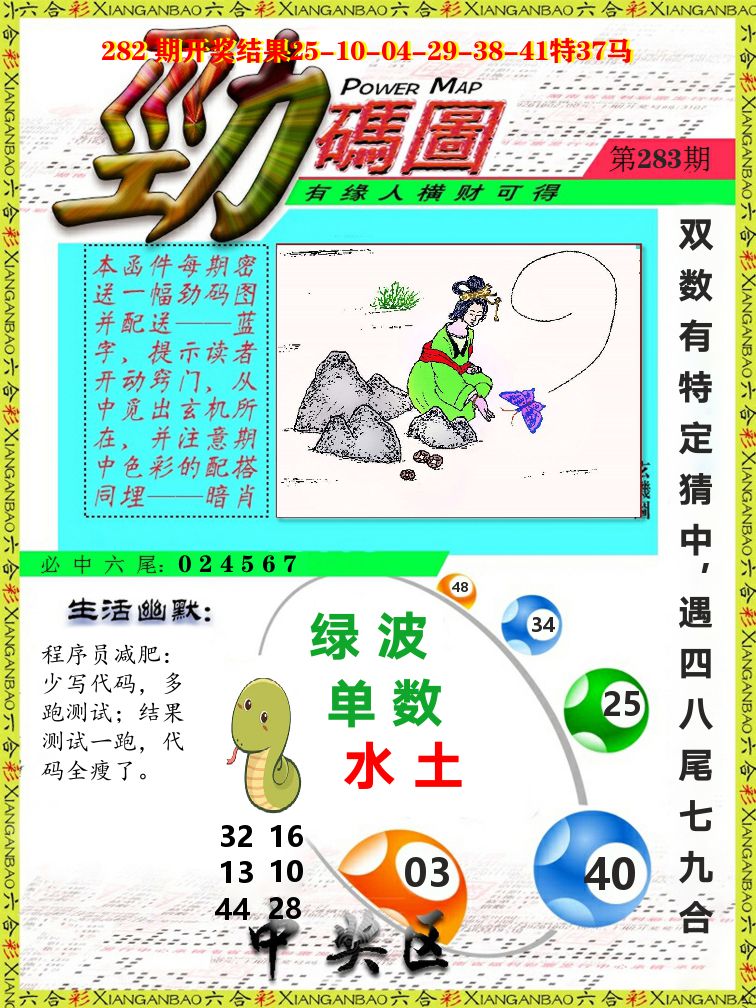 劲码图 第283期