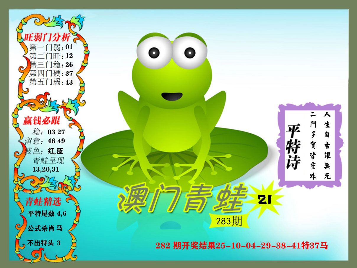 青蛙系列21 第283期