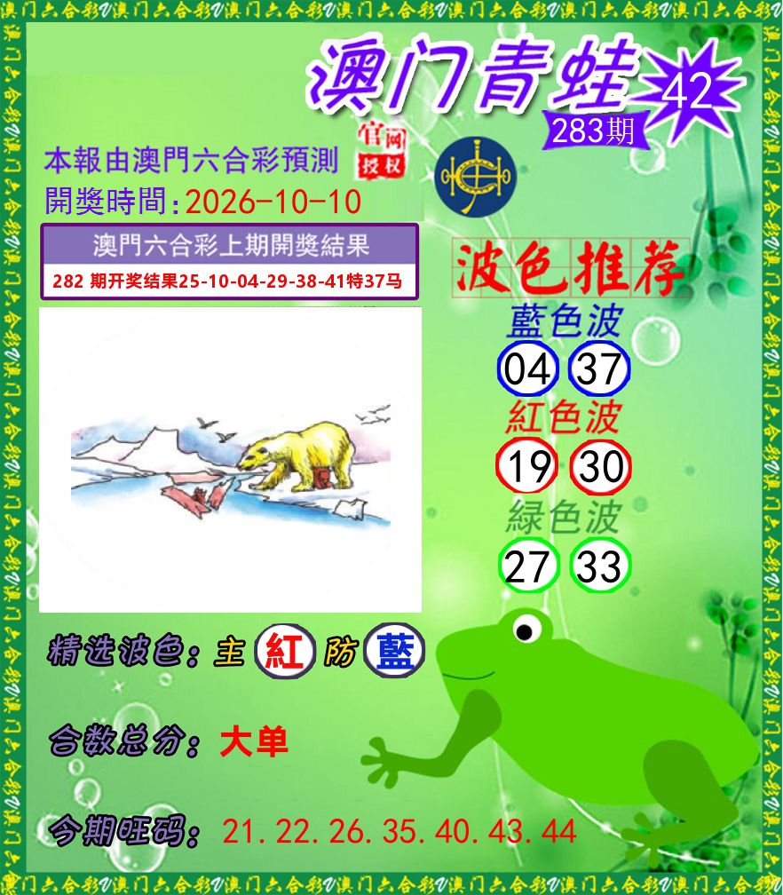 青蛙系列42 第283期