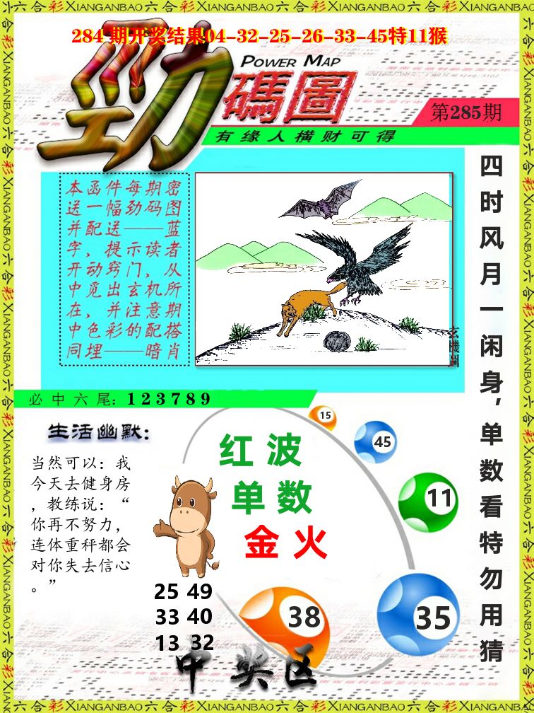 劲码图 第285期