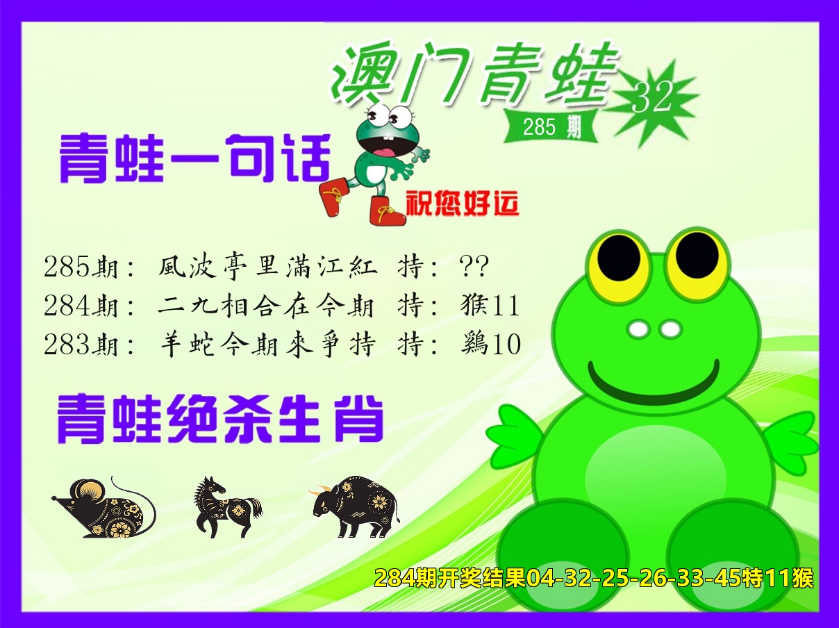 青蛙系列32 第285期