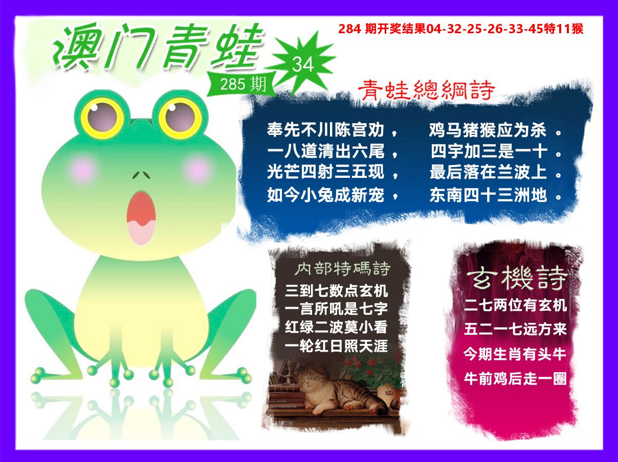 青蛙系列34 第285期
