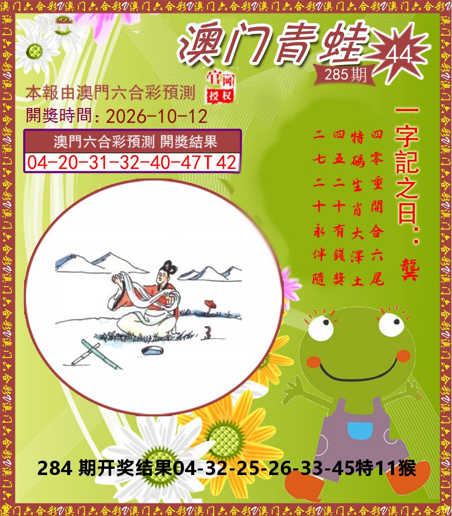 青蛙系列44 第285期