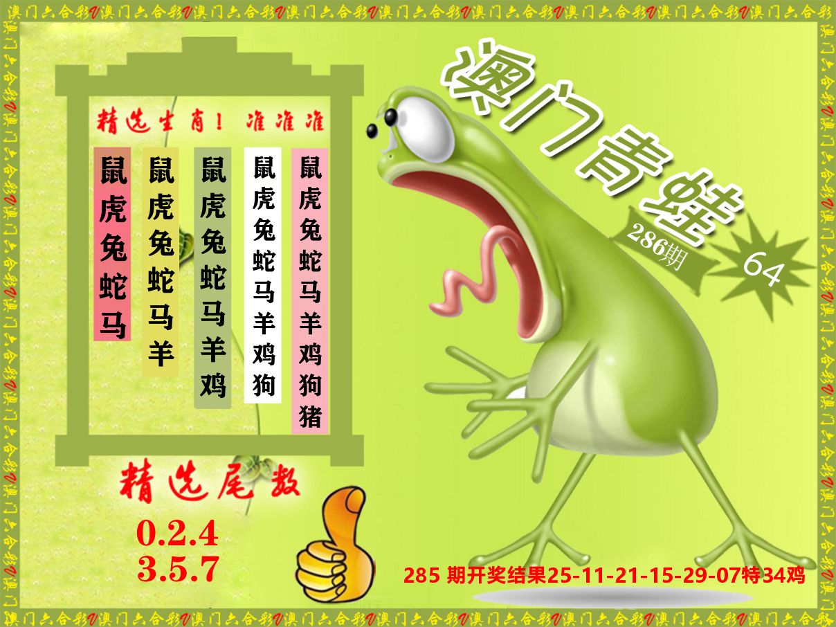 青蛙系列64 第286期