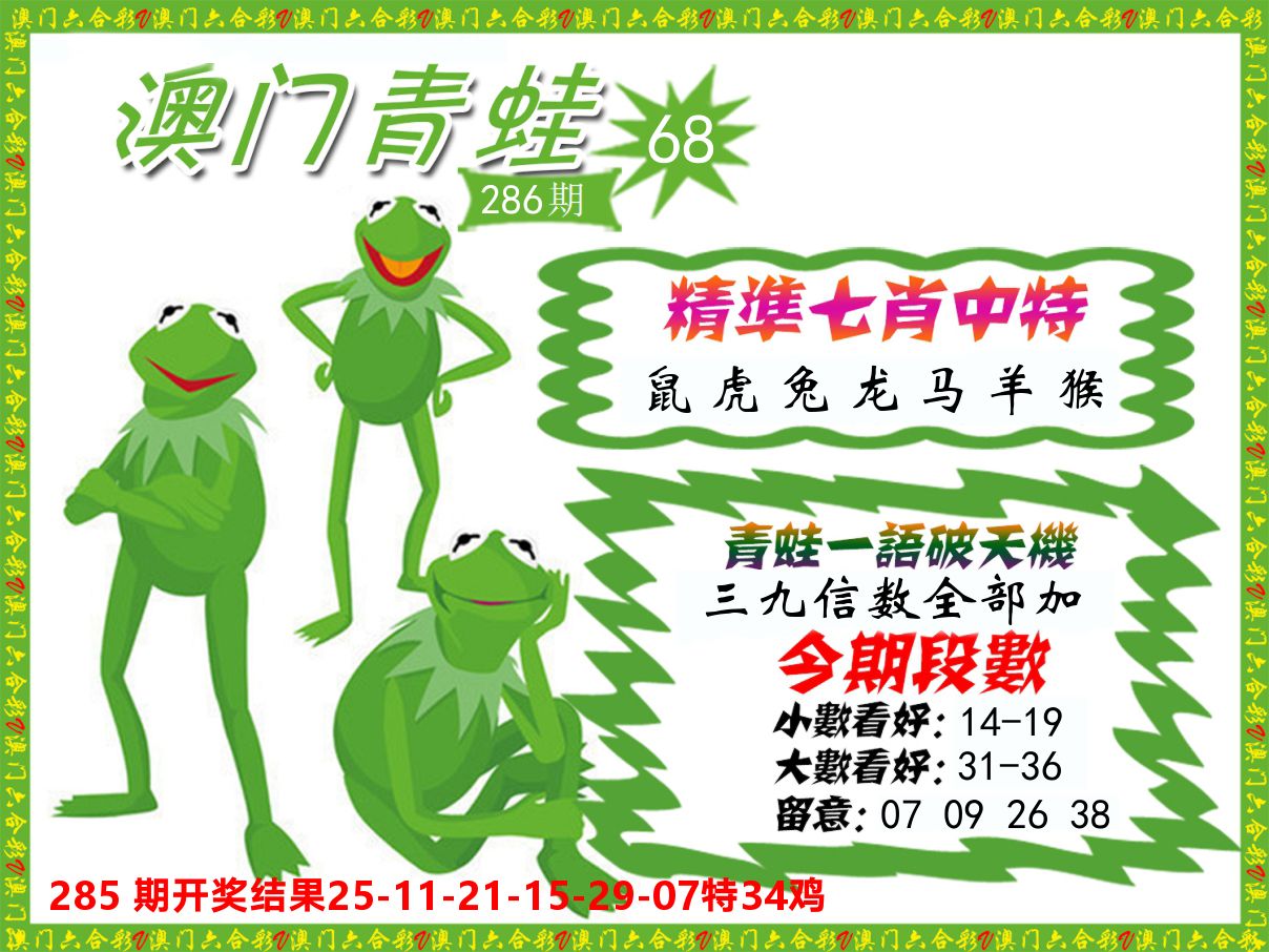 青蛙系列68 第286期